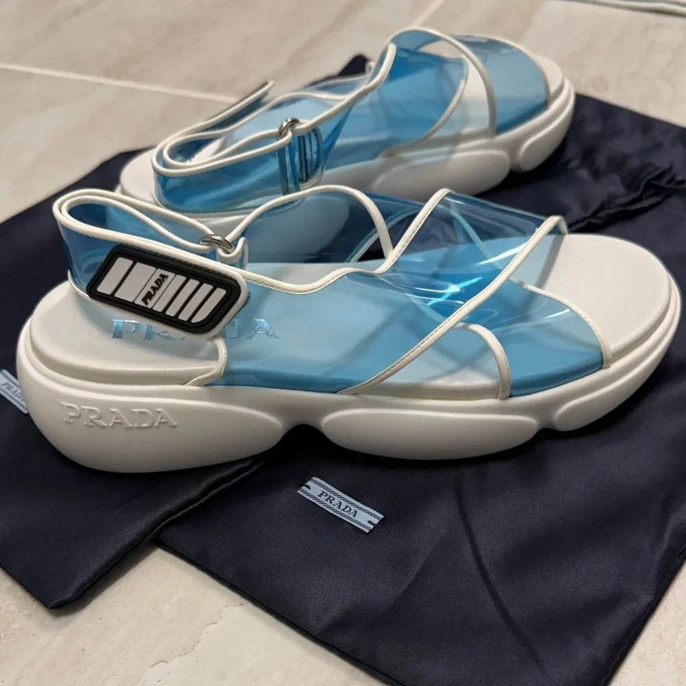 Prada Cloudbust PVC Sandals - Picture 4 of 8
